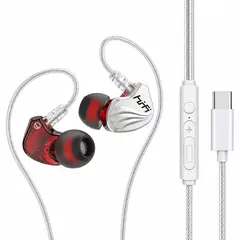 UNBRANDED COMPANY - Audífonos In Ear T2000 con Micrófono, Sonido de Alta Fidelidad, Conexión Type-C, Blanco