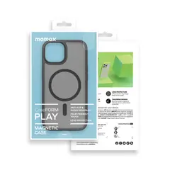 MOMAX - Case Caseform Play Black Con Magsafe iPhone 15 Plus