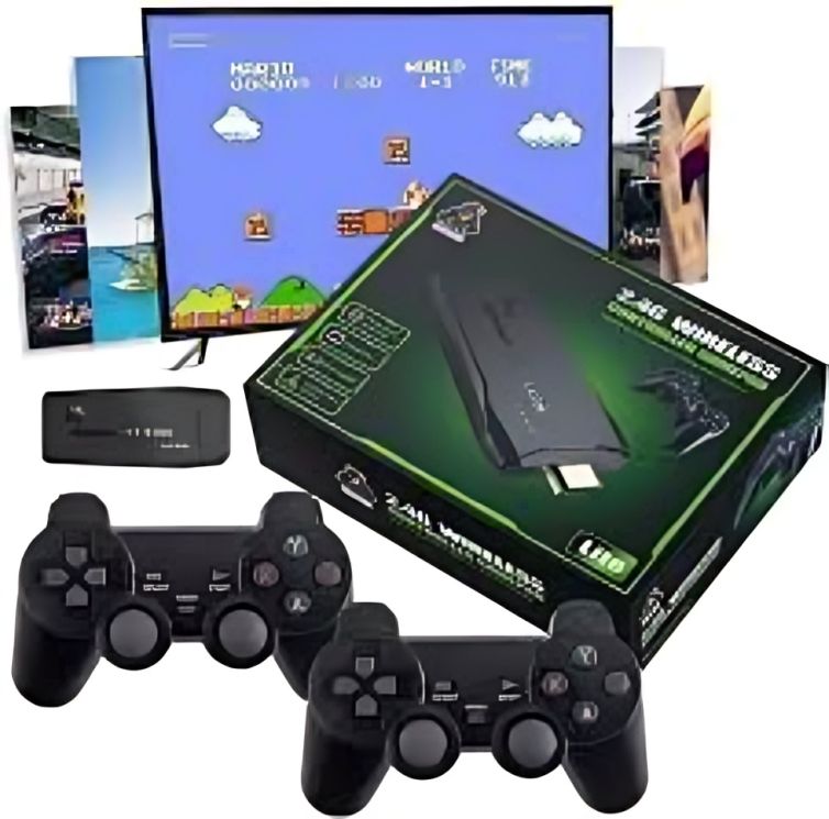 Consola de Videojuegos 10000 juegos GameStick con 2 gamepads