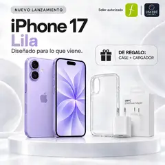 APPLE - IPhone 17 256GB Lavender + Case Transparente + Cargador