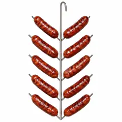 THE GRILL SHOP - Choricera Inox para Cilindro Parrillero | Gancho para Chorizos
