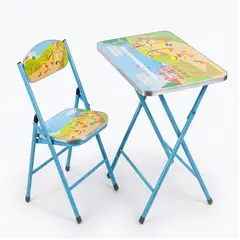 GENERICO - Set mesa y silla plegable educativa