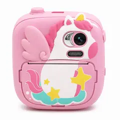 GENERICO - Camara Impresora térmica portatil Unicornio Rosado