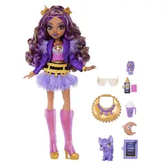 MONSTER HIGH - Muñeca Clawdeen Wolf con Accesorios