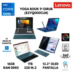 LENOVO - LAPTOP YOGA BOOK 9 13IRU8 CORE I7-1355U 16GB RAM DDR5 1TB SSD 13.3" OLED WINDOWS 11