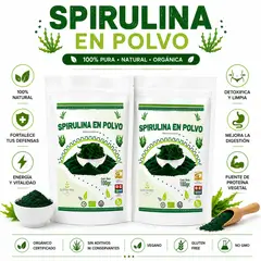 HEALTHNATURAL - PACK 2 SPIRULINA EN POLVO 100G