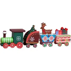 GENERICO - MINI TREN NAVIDEÑO MULTICOLOR CON ANIMALES
