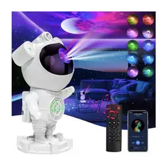 GENERICO - Lampara Proyector Astronauta De Galaxia y Nebulosa Parlante Bluetooth
