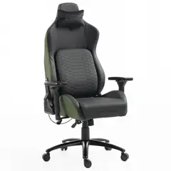DREIZT - Silla Gamer Titan Series Verde Dark Premium Almohadilla Inteligente