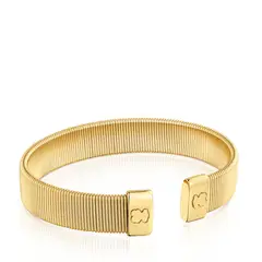 TOUS - Pulsera esclava de acero dorado 12 mm Bulevard