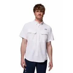 COLUMBIA - Camisa Manga Corta Hombre Skiff Guide II Blanco