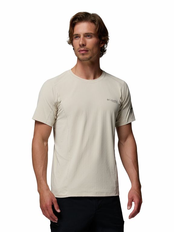 Polo Manga Corta Hombre Diamond Peak Pro Beige