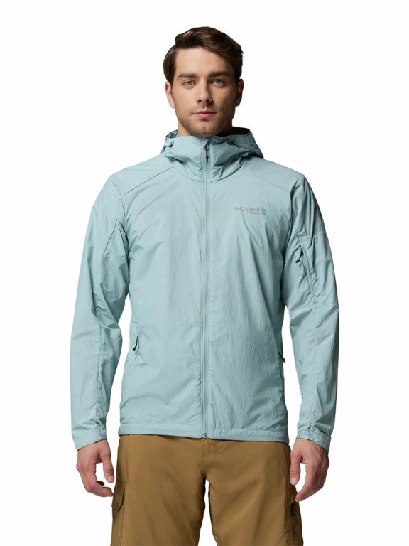 Casaca Cortavientos Hombre Loop Trail II Celeste