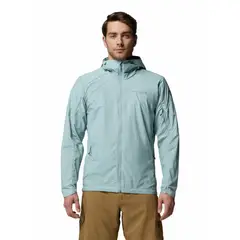 COLUMBIA - Casaca Cortavientos Hombre Loop Trail II Celeste