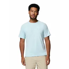 COLUMBIA - Polo Manga Corta Hombre Alpine Chill Pro Celeste
