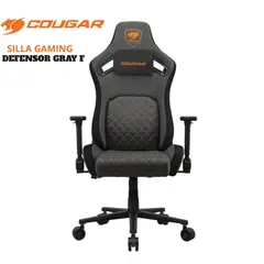 COUGAR - Silla Gamer Defensor F 155° Repozabrazos Plegable 4D Gray/orange