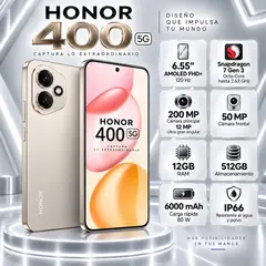HONOR - Celular 400 12GB RAM 512GB 5G DORADO / DORADO / DORADO