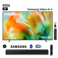 SAMSUNG - Televisor 55" Mini LED 55M80H Vision AI Smart TV + Soundbar HW B400F