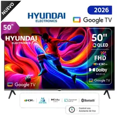 HYUNDAI - TELEVISOR 50” SMART TV QLED HYLED5027QFG