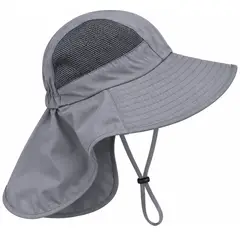 GENERICO - Gorro Sombrero de Explorador para Niño Ajustable 3 a 9 Años Tapasol para Playa y Piscina