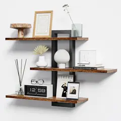 EVERSO - Repisas Flotantes De Madera Multipropósito Kit X3