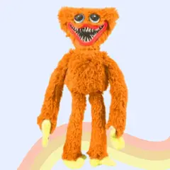 GENERICO - Peluche Huggy Wuggy Naranja Poppy Playtime - Mide 40 cm alto