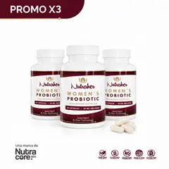 NUTRAHER - PACK x 3 - Probiótico para Mujer 50 Billones UFC + Prebióticos 60 Cápsulas