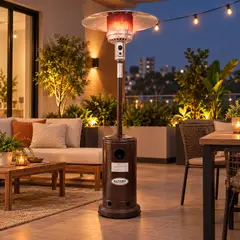 Alfano - Estufa a Gas Terraza 13000W a Gas GLP  HMXD COLOR Color Cobrizo