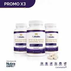NUTRAHER - PACK x 3 - Myo & D-Chiro Inositol Plus 40:1 de 60 Cápsulas Vegetales