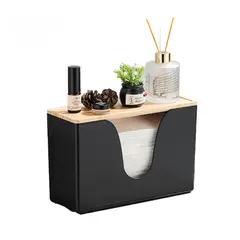 EXORIAM - Dispensador de Papel Toalla Interfoliadoo Intercalado a Pared y Mesa Intercalado Color Negro