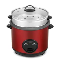 HOLSTEIN HOUSEWARES - Olla Arrocera Holstein HH-09171002R Roja con vaporera 2.5 litros