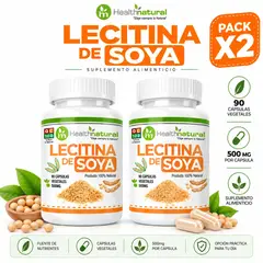 HEALTHNATURAL - PACK 2 LECITINA DE SOYA 1000MG