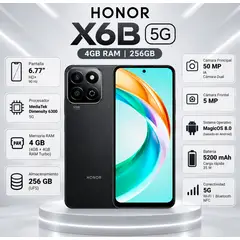 HONOR - Celular X6B 4GB - 256GB NEGRO