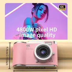 GENERICO - Cámara Infantil Digital 4K con Pantalla Abatible para Niños y Adolescentes