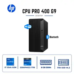 HP - Desktop Pro 400 G9 | Core i7-12700 | 8GB RAM 1TB SSD M.2 | Windows 11 Pro