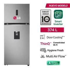 LG - REFRIGERADORA TOP FREEZER NO FROST VT38SPYC 374L