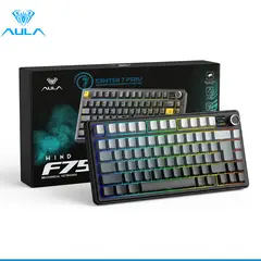 AULA - Teclado F75MAX Inalambrico Español BLACK DEGRADED - REAPER SWITCH