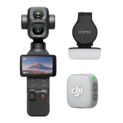 DJI - Cámara deportiva Pack Estándar Osmo Pocket 4P con Transmisor Mic Mini 2