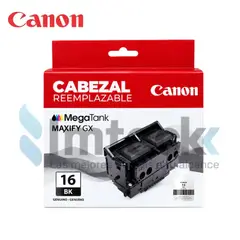 CANON - KIT DE CABEZALES + TINTA GI-16 BLACK MAXIFY