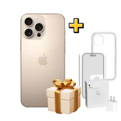 APPLE - IPHONE 16 PRO MAX 256GB CHIP FISICO - DESERT + CASE + MICA DE VIDRIO + CARGADOR 20W