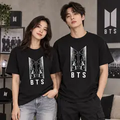 GENERICO - POLO BTS PARA ARMYS - PACK DE PAREJAS HOMBRE Y MUJER WORLD TOUR ARIRANG