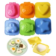 HOME BASICS - Set De Moldes de Huevos o Arroz Divertidos x6 Piezas