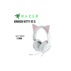 RAZER - AUDIFONO CON MICROFONO KRAKEN KITTY V3 X MULTI-PLATFORM 40MM BLANCO