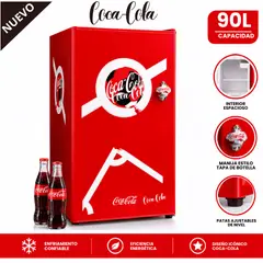 NOSTALGIA - Frigobar 90 Lt Coca Cola CKRF32CRWC-R Rojo