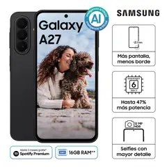 SAMSUNG - Celular Galaxy A27 5G 8GB+256GB Negro