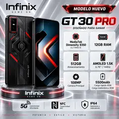 INFINIX - GT 30 Pro 5G 12GB RAM 512GB  NEGRO / NEGRO / NEGRO