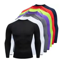 GENERICO - Polo Deportivo Manga Larga - Color Negro