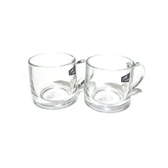 GENERICO - SET DE 2 TAZAS DE VIDRIO 370 ML