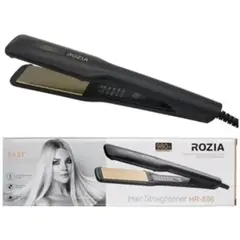 GENERICO - Plancha Para Cabello Placa Cerámica Profesional Rozia Negra