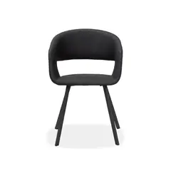 TUGO - Silla De Comedor Nova Pu Negro P. Negra